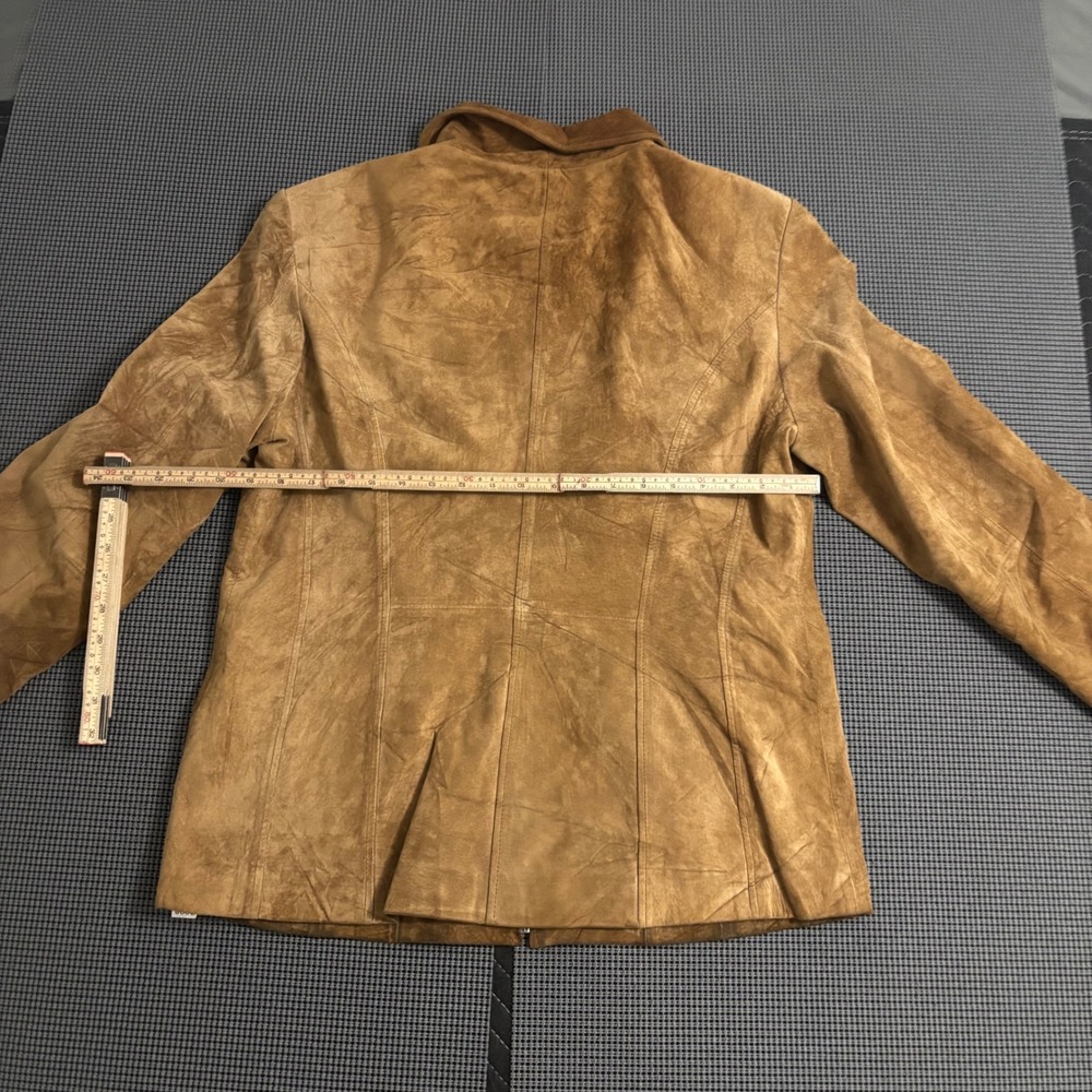 St Johns Bay Washable Suede Jacket Womens Large Tan Brown Full Zip RN93677 - Picture 4 of 4